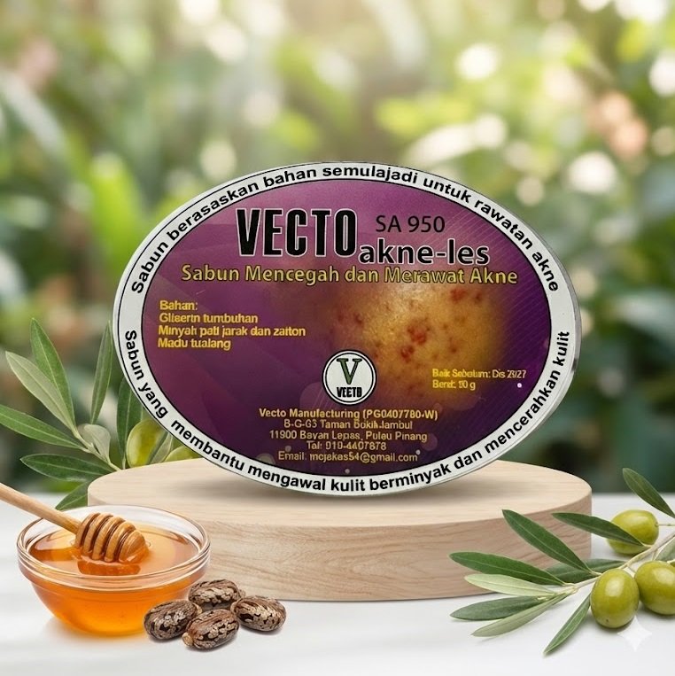 vecto akne les soap (50g) natural acne treatment & oil control vecto akne les soap (50g) natural acne treatment & oil control