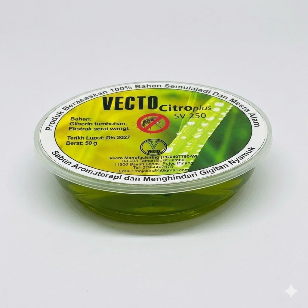 vecto citroplus sv 250 – natural aromatherapy mosquito repellent soap (50g) vecto citroplus sv 250 – natural aromatherapy mosquito repellent soap (50g)